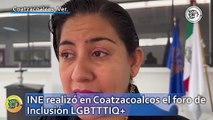 INE realizó en Coatzacoalcos el foro de Inclusión LGBTTTIQ 