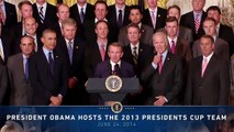 President Obama Hosts the 2013 Presidents Cup Team