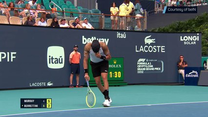 Berrettini nearly collapses on court during defeat to Murray