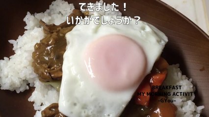 久しぶりのカレーライス目玉焼き付です♪