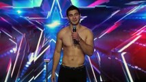 Americas Got Talent 2014  Christian Stoinev Hand Balancer Adds Cute Dog to Act