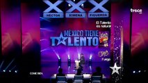 Mexico Tiene Talento 2014 AGUSTIN BELLS Talentoso Pianista invidente Boton Dorado