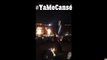 Manifestantes queman muñeco de Peña Nieto en Zócalo