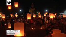 Tsunami Victims Honored With Sky Lanterns