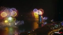 Espectáculo de fuegos artificiales en Dubai