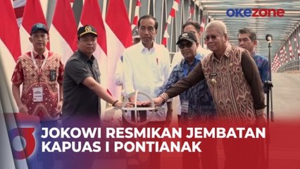 Telan Biaya Rp275 M, Jokowi Resmikan Jembatan Kapuas I Pontianak