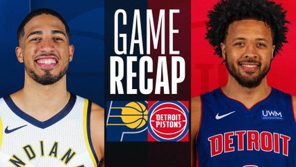 Game Recap: Pacers 122, Pistons 103