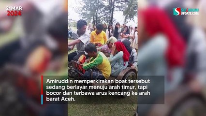 Kapalnya Terbalik, Puluhan Pengungsi Rohingya Terombang-ambing di Perairan Aceh