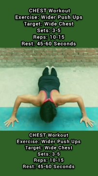 ❌ WIDE GRIP PUSH UPS ✔️ Which exercise is most effective for CHEST at Home? #heermlgangaputra #naturalbodybuilding