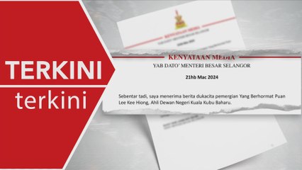 [TERKINI] ADUN Kuala Kubu Baharu meninggal dunia