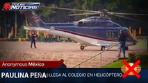 Hija de Peña Nieto utiliza helicóptero para llegar al colegio Anáhuac