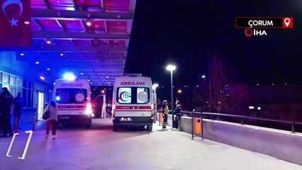 Çorum'da mahkum yatağını ateşe verdi
