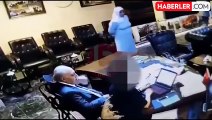 İnfial yaratan görüntü! Mardin Yeşilli Belediye Başkanı makam odasında çalışanını taciz etti