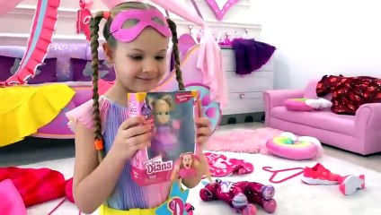 Diana and Dad - Funny Story About Cleaning Room