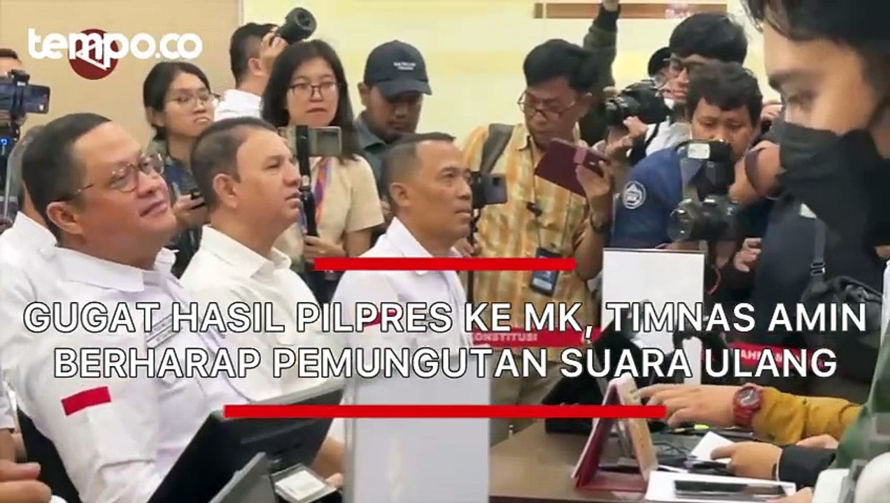 Gugat Hasil Pilpres ke MK, Timnas AMIN Berharap Pemungutan Suara Ulang