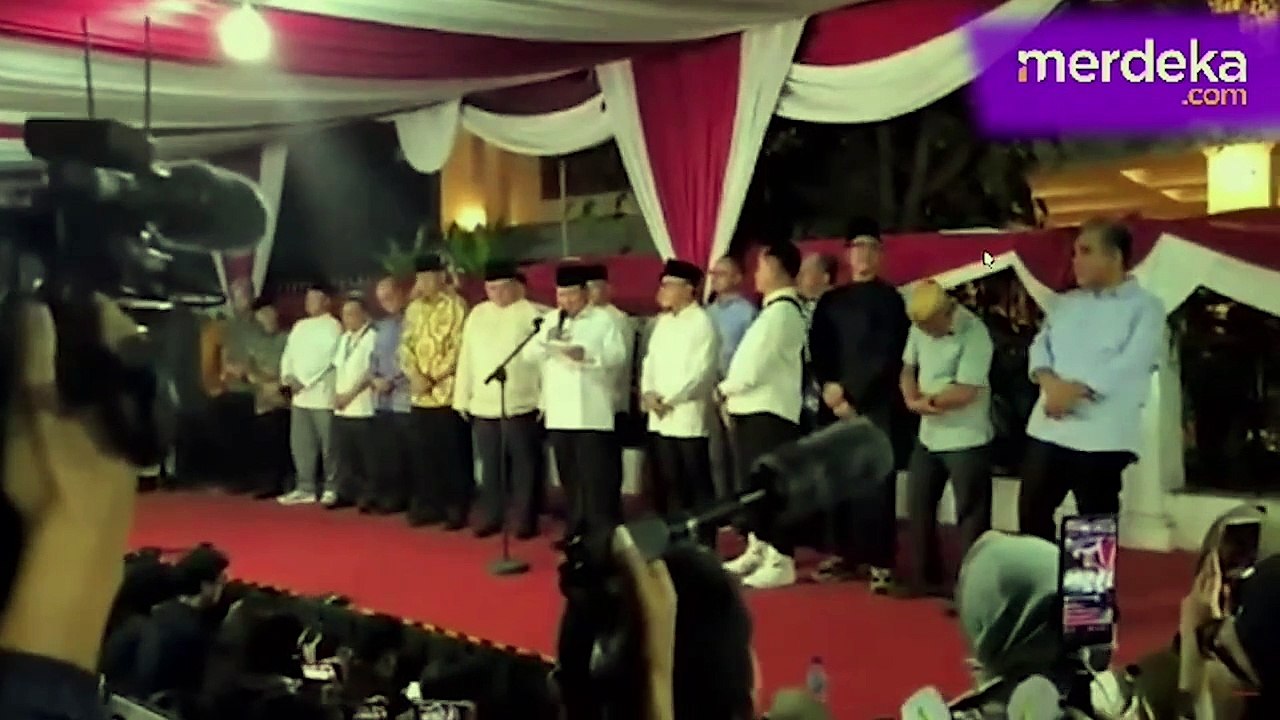 Bergetar Prabowo Pidato Kemenangan, Janji Jadi Presiden untuk Seluruh Rakyat Indonesia