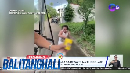 Batang nag-jogging para sa reward na chocolate, may halos 18M views na sa Instagram | BT