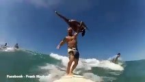 Increibles acrobacias surfeando