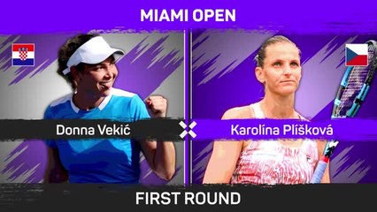 Vekic too strong for Pliskova in Miami
