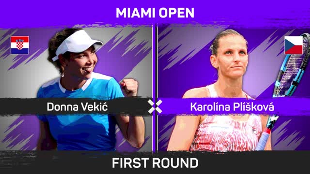 Vekic too strong for Pliskova in Miami