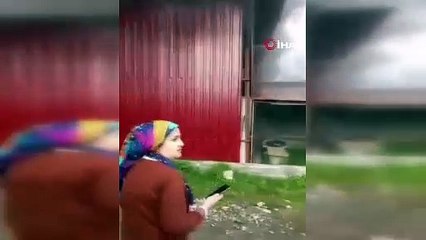 Dörtyol’da PVC malzemeleri bulunan depoda yangın çıktı