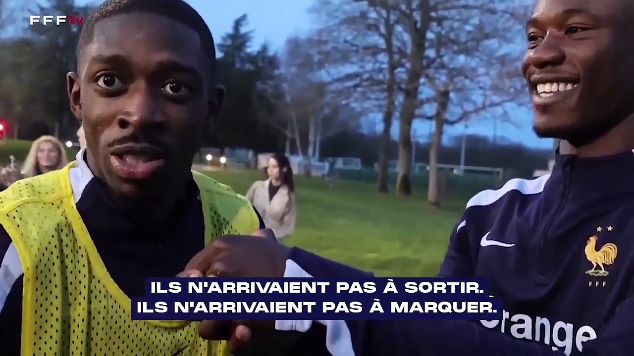 Dembélé chambre ses partenaires après l'entrainement