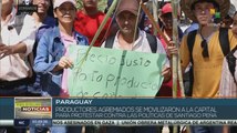 Protesta de Trabajadores Agrarios en Asunción