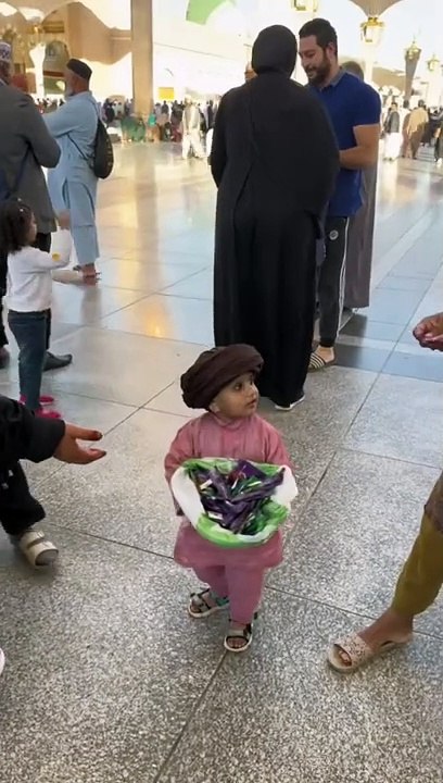 Little man in Haram shateef