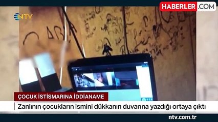 İddianamede kan donduran ayrıntı! Sapık sucu istismar ettiği çocukların adını dükkanın duvarlarına yazmış