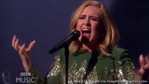 #Adele canta por primera ves su éxito #Hello en vivo