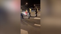 echo dnia Potrącona kobieta blokująca drogę