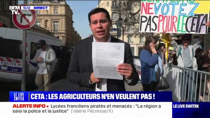 Les agriculteurs ne veulent pas de l'accord de libre-échange Ceta