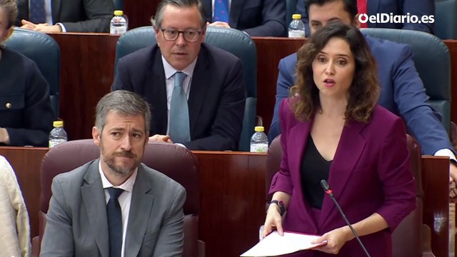 Ayuso insiste en el bulo que difundió Miguel Ángel Rodríguez sobre periodistas encapuchados : No se puede intimidar a una persona en su propiedad privada