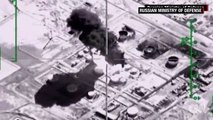 Ataques aéreos rusos a tanques de petróleo