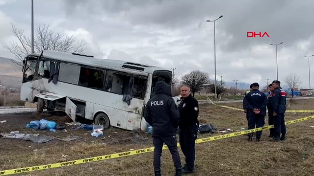 Cezaevi nakil aracının devrildiği kazada 11 kişi yaralandı
