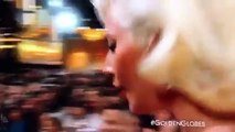#VIDEO - El empujón de Lady Gaga a Leonardo DiCaprio en los Golden Globes 2016
