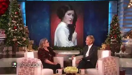 Download Video: The Ellen Show - Carrie Fishery Ellen Venden Boletos para Star Wars