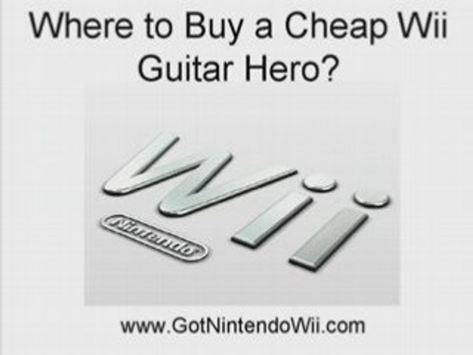 Wii Guitar Hero - Wii Guitar Hero Cheap