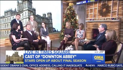 #GoodMorningAmerica - Cast Of Downton Abbey Chat Final Season