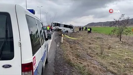 Cezaevi nakil aracı devrildi: 1'i ağır 11 yaralı