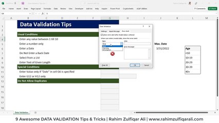 06 - Data Validation Tips and Tricks