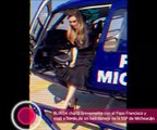 Belinda se transportó en helicóptero de la policia para ver al Papa en Michoacán