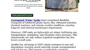 5 Reasons Why GRP Storage Tanks Are Superior
