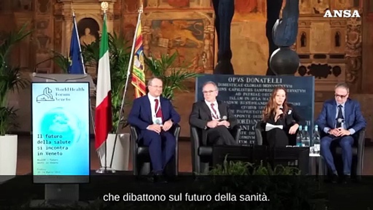 Zaia al World Health Forum a Padova: "Il Veneto e' la Davos della sanita'"