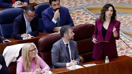 Tensión en la Asamblea de Madrid entre Ayuso y Bergerot a cuenta de los periodistas: "No han dejado de atacar a medios de comunicación"