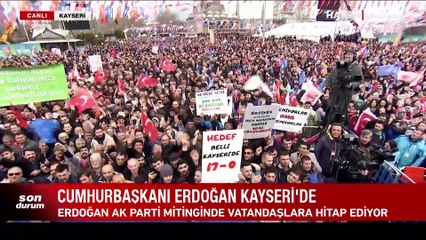 Kayseri'de Erdoğan'a dikkat çeken çağrı: "Bu bir final olamaz hayaller yarım kalamaz"