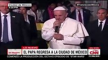 El Papa Francisco se equivoca y habla en italiano a fieles en la Nunciatura, tras intenso día por Chiapas