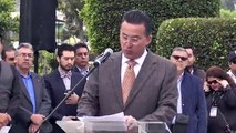 Alcalde Ceremonia Aniversario Benito Juarez