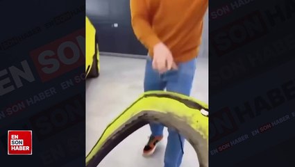 Lamborghini Urus model arabaya sağlamlık testi