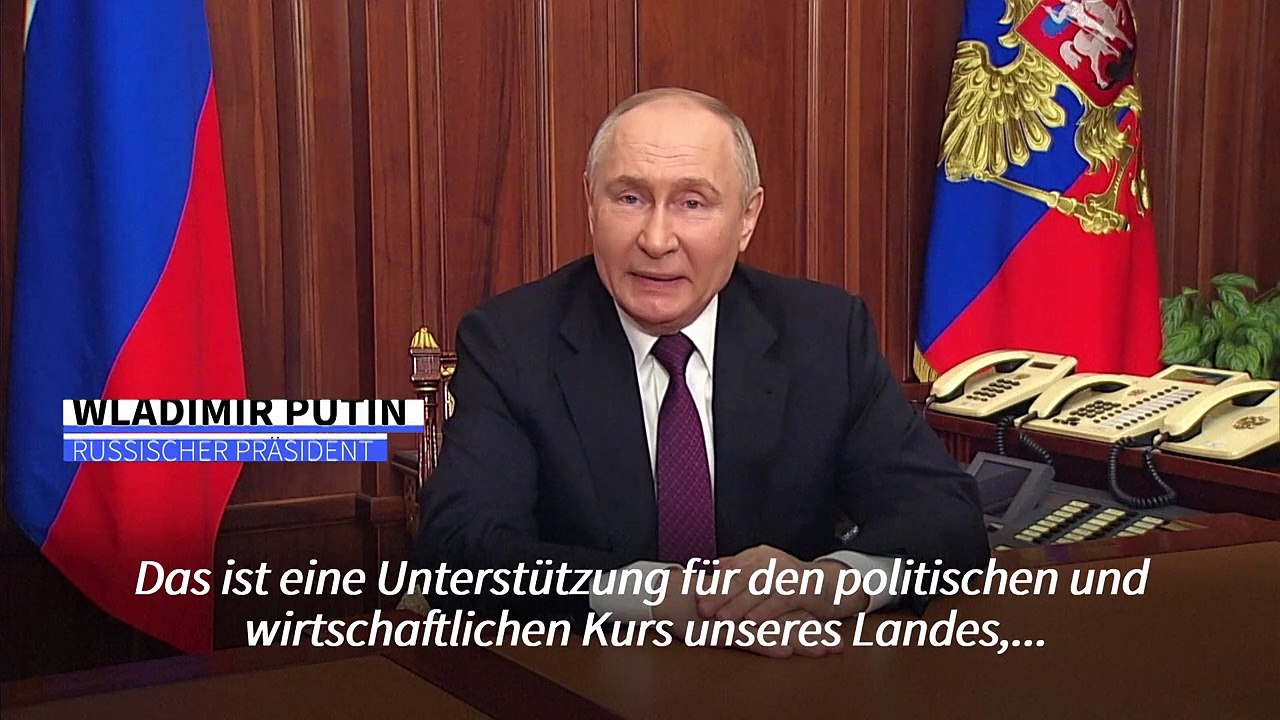 Putin nach den Wahlen: 'Russland ist eine große, freundliche Familie'